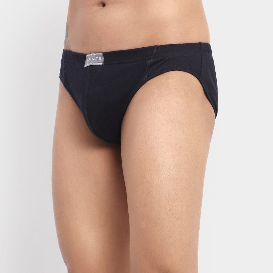 Men's Cotton Brief, Navy Blue, large image number null